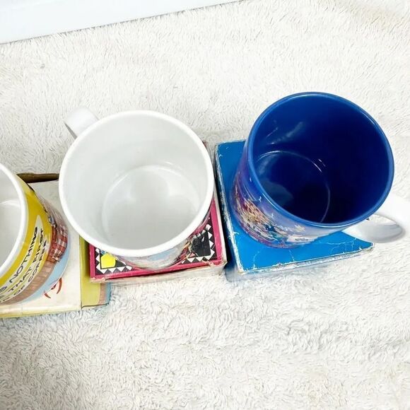 Vintage 80s Applause Disney Mug Lot of 4 Original Boxes Mickey Minnie Set Cups - Picture 5 of 14